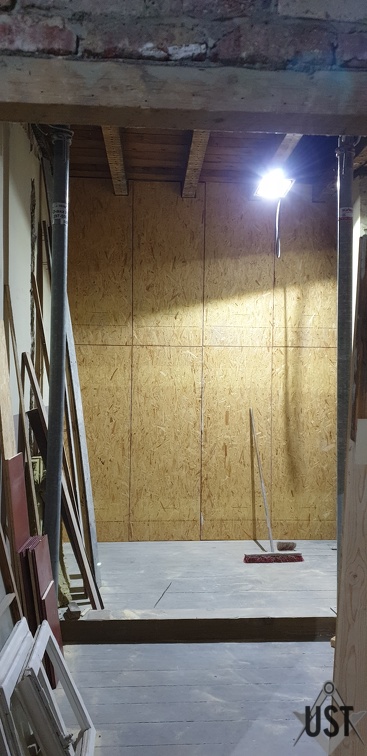 20200420 212034 (5509 Besuche) Die Wand zw. WC und dem Raum der Schrauba wurde auf Schraubaseite doppelt beplankt. 20200420 212034