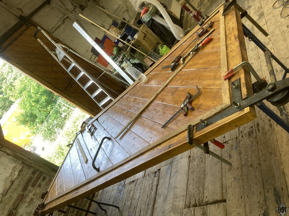 IMG 5064 (5371 Besuche) Tor kriegt neue Leisten, teils historisch, teils neu gefräst IMG 5064