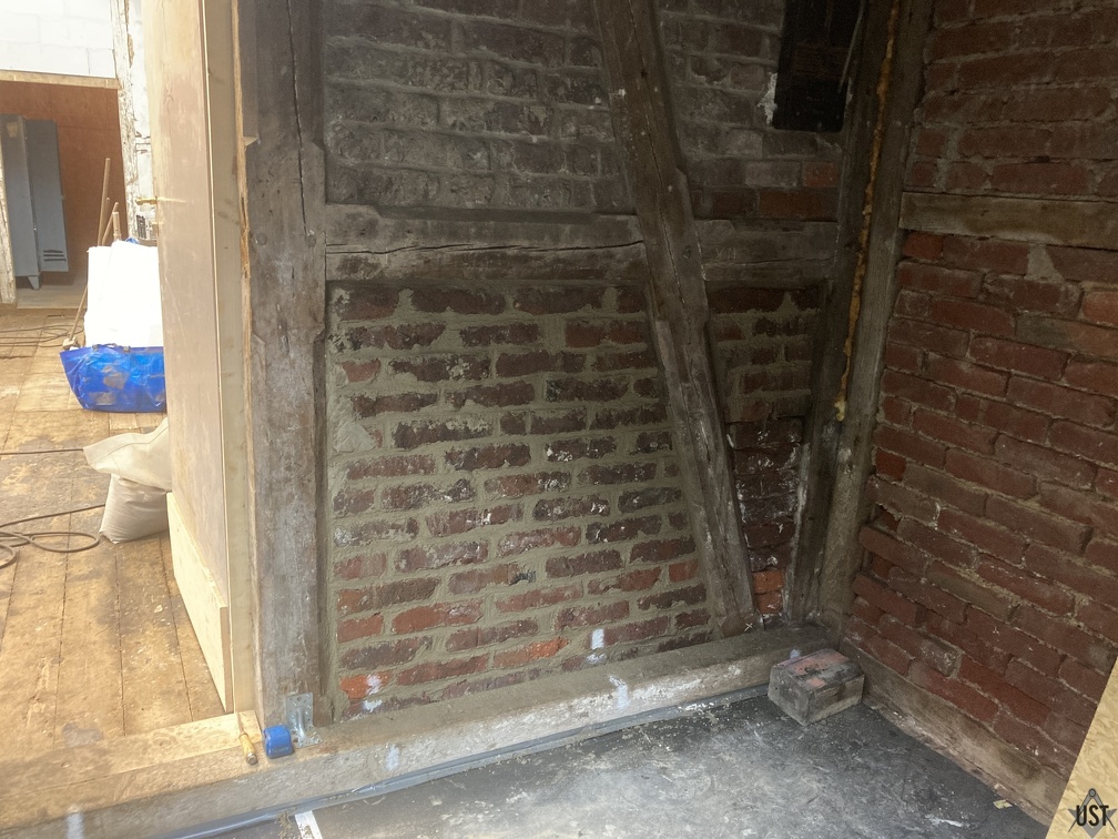 IMG 5836 (5521 Besuche) Nicht ganz zwei Gefache in der Holzwerkstatt neu verfugt IMG 5836