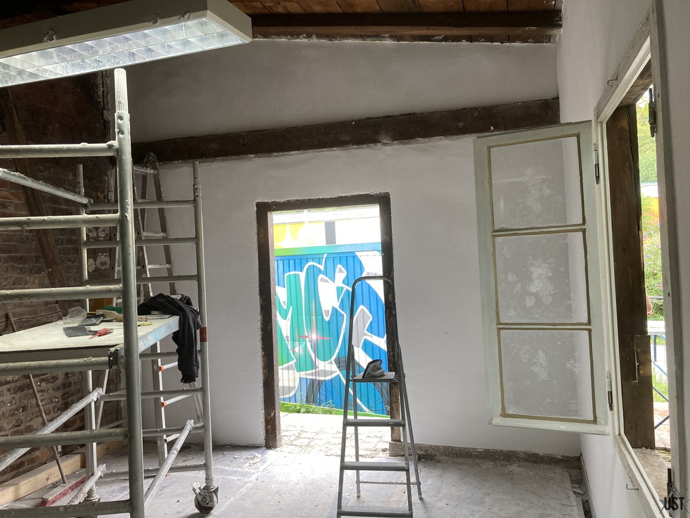 IMG 8605 (4100 Besuche) ...und die Holzbalken gesäubert IMG 8605